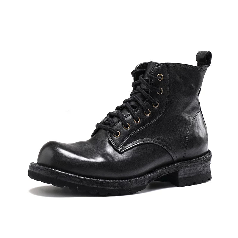 Men's Martin Boots, Thick Sole, Handmade