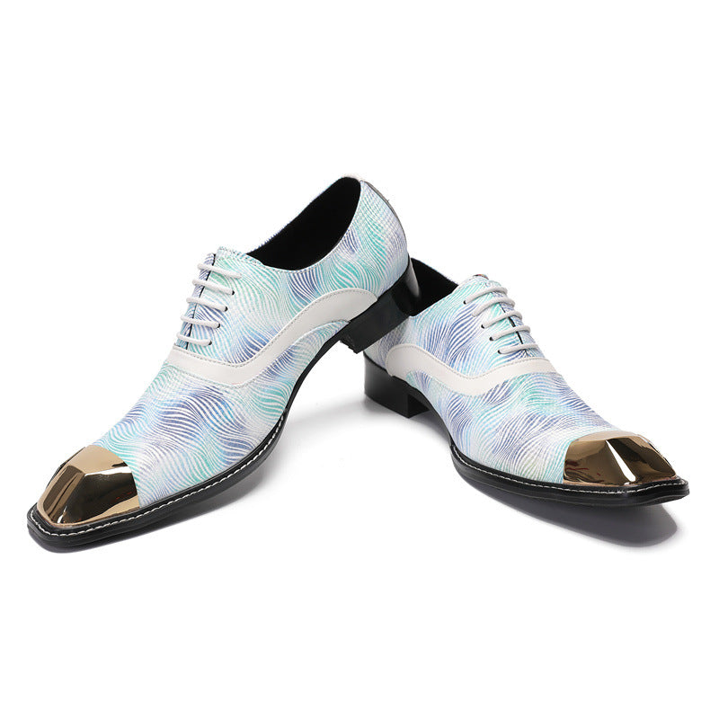 Men's Shoes 2023 Summer New Korean Style Casual Leather Shoes Soft Sole Cowhide Trendy Brand British Business Formal Fashion Shoes