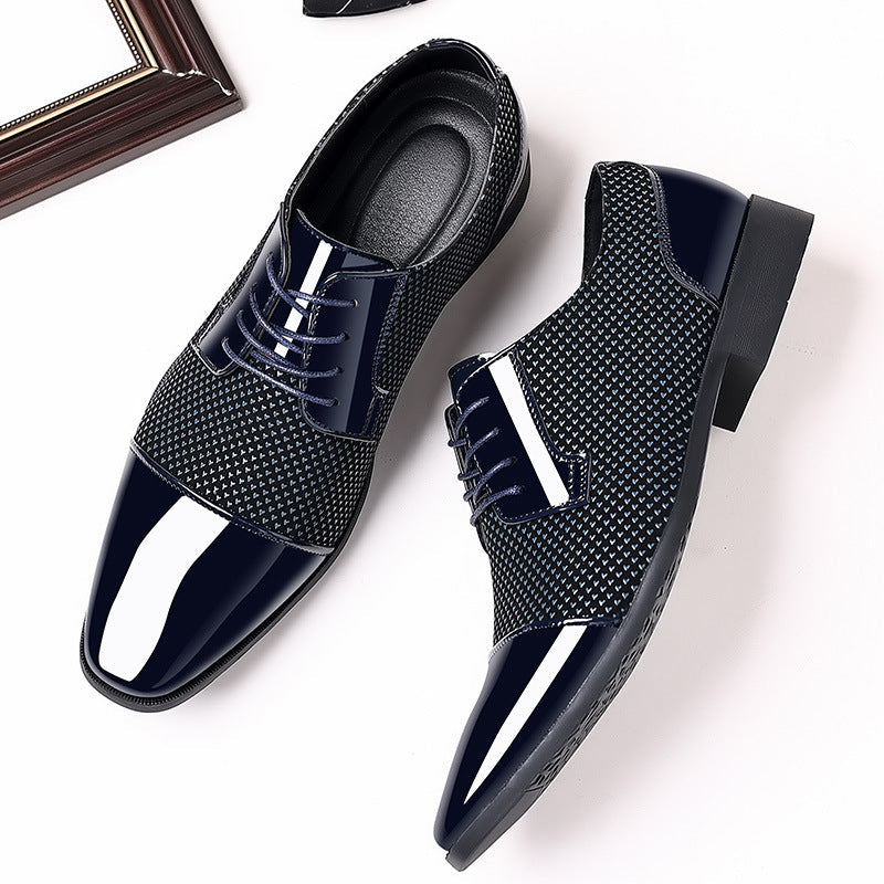 Men's leather shoes: new business formal, casual, spring/autumn breathable, british style, korean st