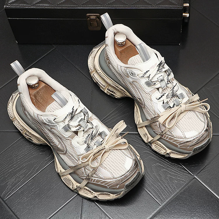 Men's 2026 New Height-Increasing Mesh Athletic Casual Trendy Dad Shoes