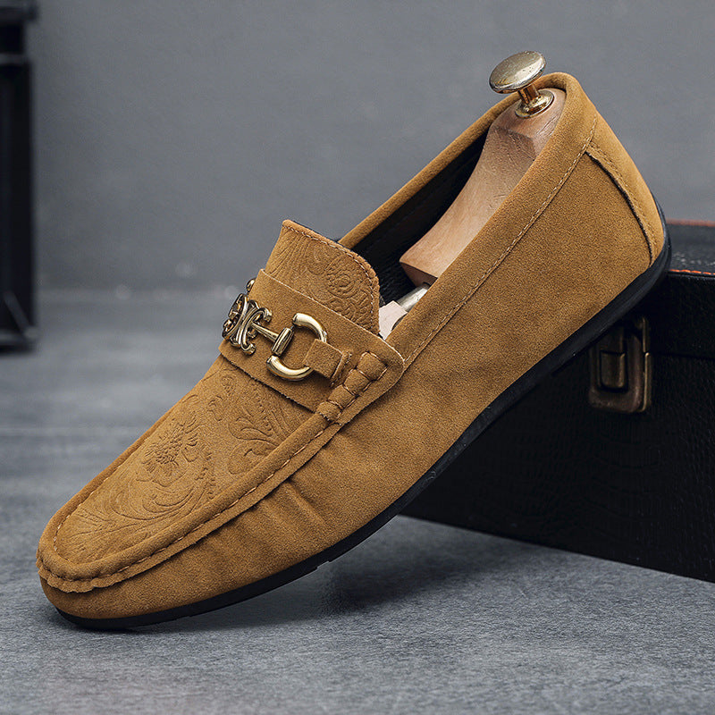 2024 autumn new men's loafers - european style fashion, trendy men's shoes, slip-on suede loafers 8