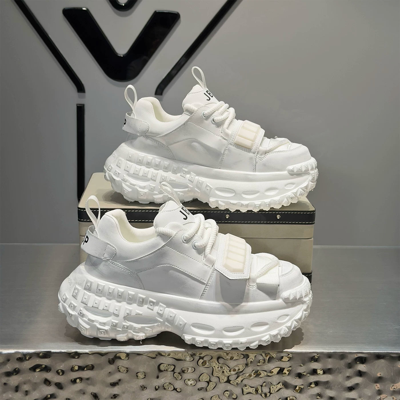 Men's Height-Increasing Platform Trendy Chunky Dad Sneakers