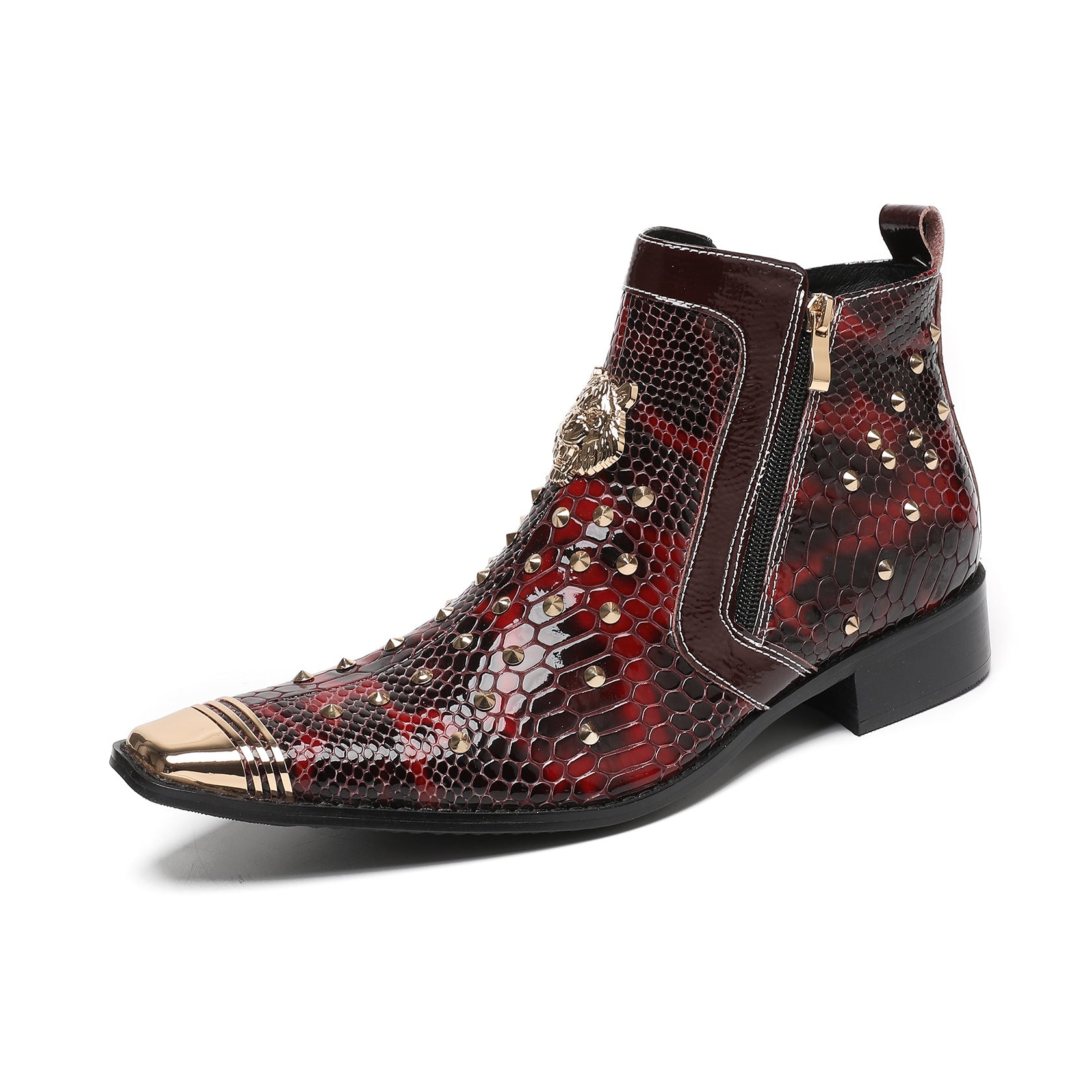 Men's Leather Chelsea Boots – Pointed Toe, British Style – Style 65