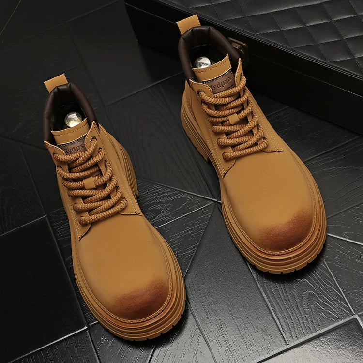 Men's Platform High-Top Retro Trendy Martin Boots