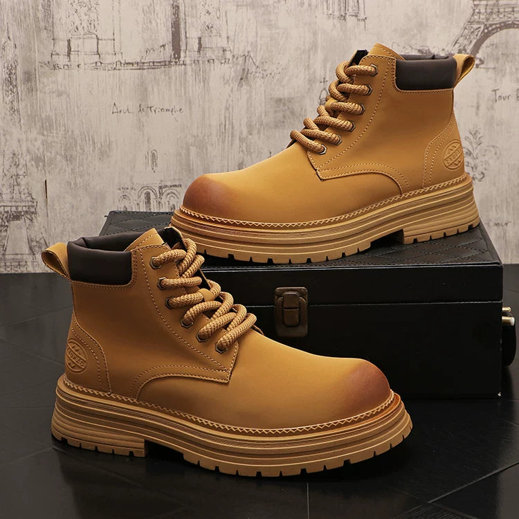 Men's Platform High-Top Retro Trendy Martin Boots