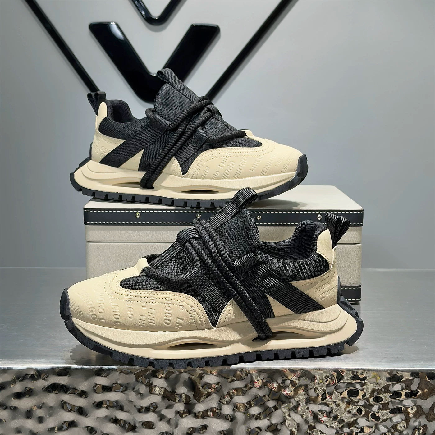 Men's Hidden-Wedge Trendy Sports Sneakers 2026 Spring New