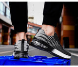 New casual fashion flyknit men's sneakers