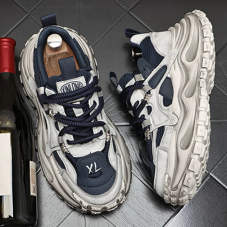 Men's 2026 New Breathable Lace-Up Low-Top Athletic Casual Dad Shoes