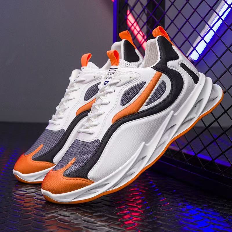 Men's shoes 2026 new fashion korean style round toe youth student running shoes casual men's athletic shoes