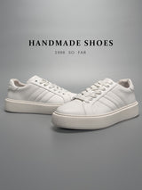 European station guangzhou handmade skate shoes men's new casual shoes chunky sole lightweight breathable versatile high-end white sneakers men's footwear
