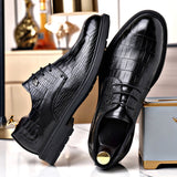 Men's business casual dress shoes - versatile leather oxfords, lace-up trendy footwear, stylish brit