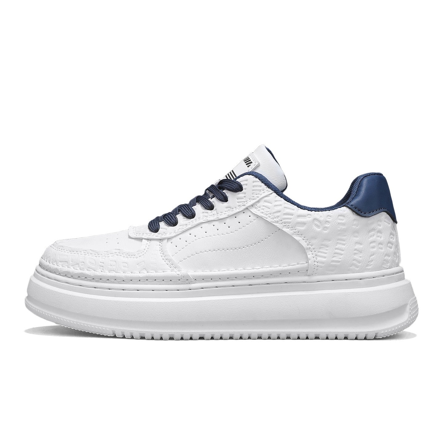 Men's 2026 new winter versatile trendy retro genuine leather white sneakers chunky sole height increasing athletic casual streetwear shoes