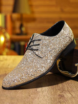 british style pointed leather shoes business casual shoes cross-border plus size