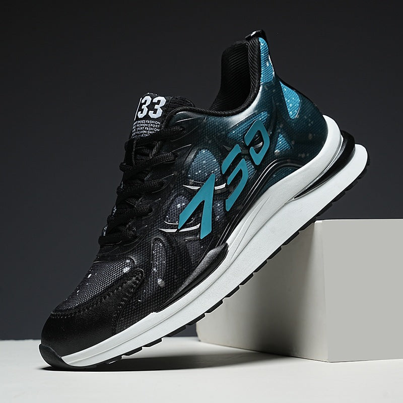 2025 new men's athletic casual shoes - 6cm hidden heel, outdoor sneakers, men's gradient color trendy small size shoes 3