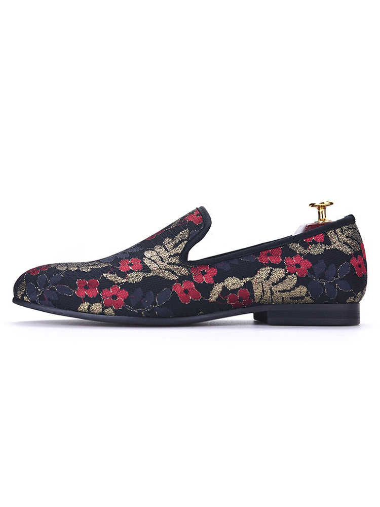 New three styles of colorful mesh men's banquet party loafers, trendy European and American style smoking shoes, men's slip-on shoes