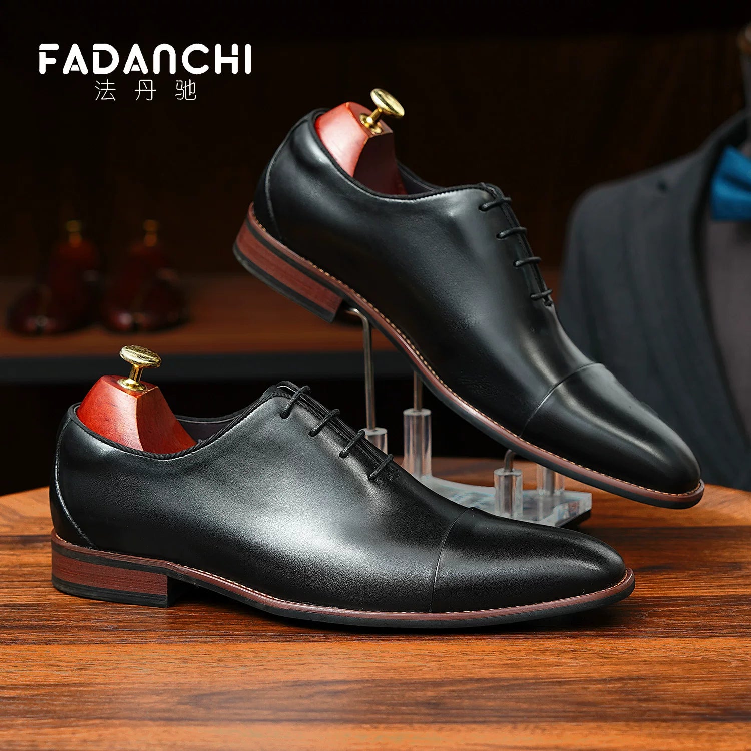 Men's Genuine Leather Leather Shoes, Business, Formal