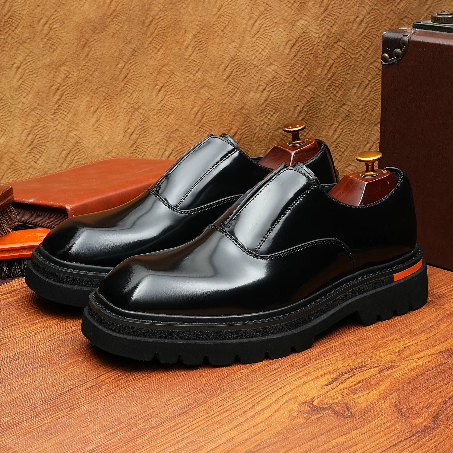 Men's Wedding Shoes, Height Increasing, Thick Sole
