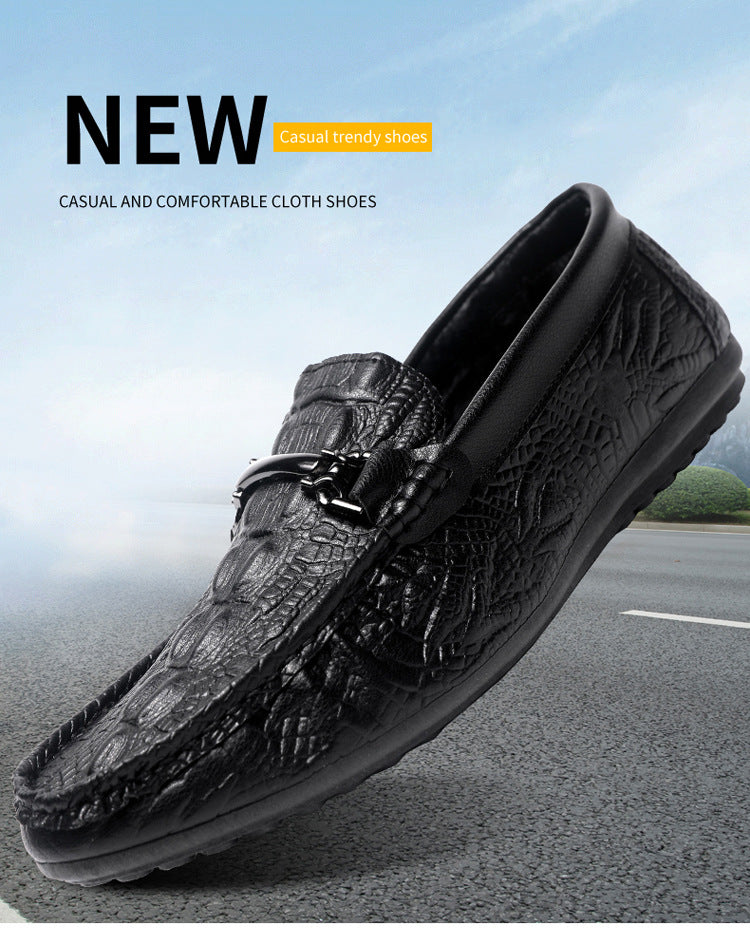 Spring/summer casual sneakers, trendy loafers, men's slip-ons, moccasins, one-step shoes, men's foot 7