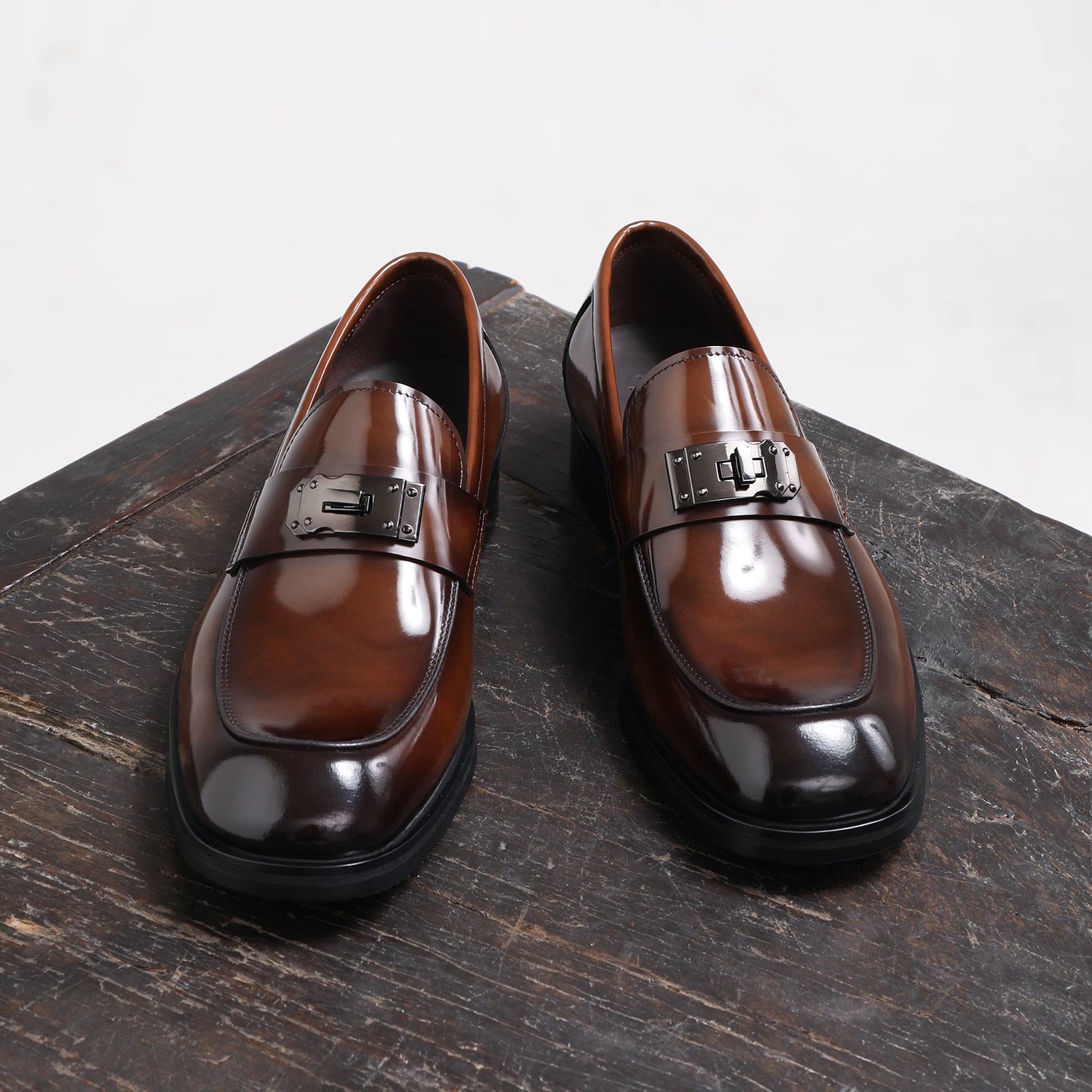Men's Genuine Leather Loafers, Breathable, Handmade