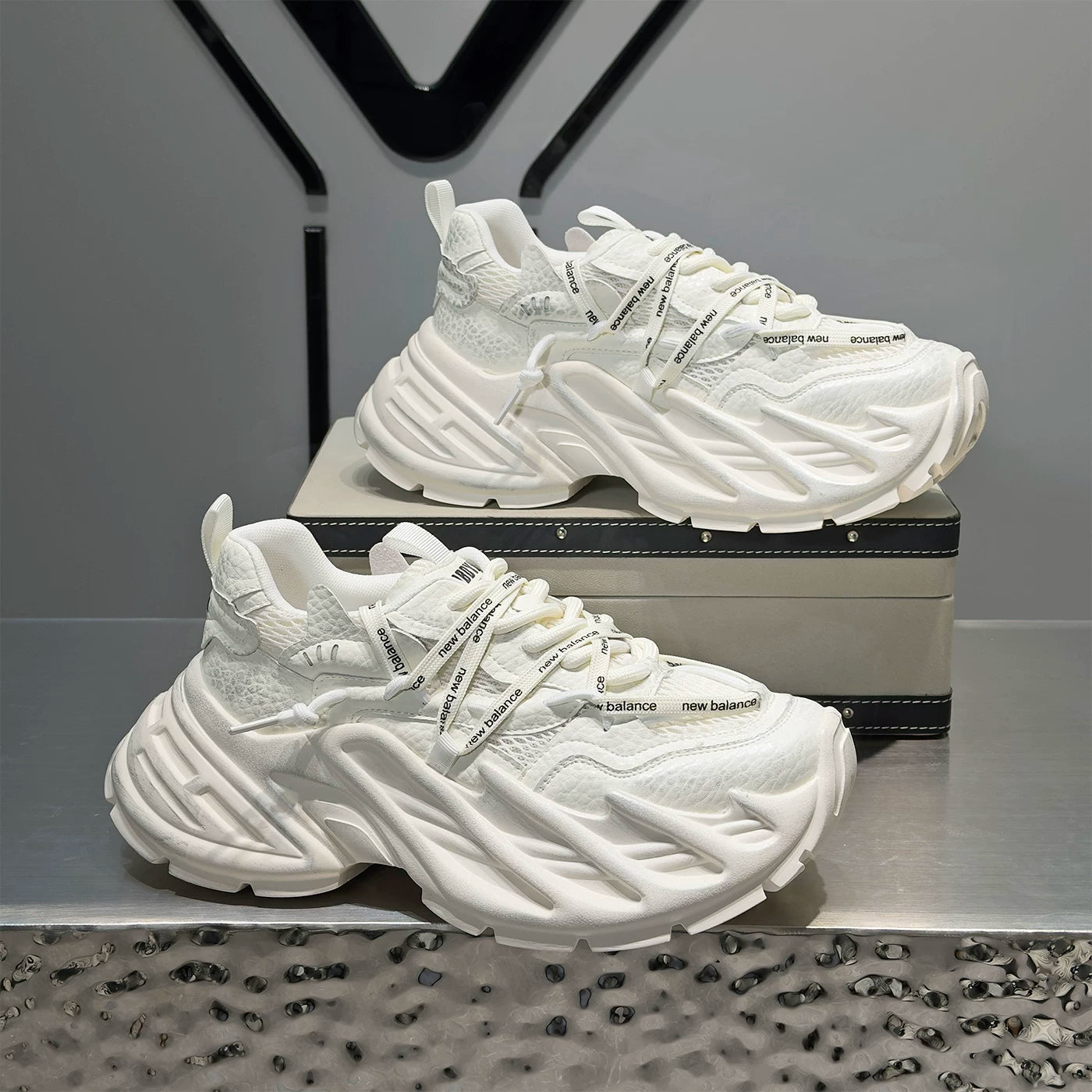 Men's Height-Increasing Platform Breathable Mesh Chunky Dad Sneakers Summer