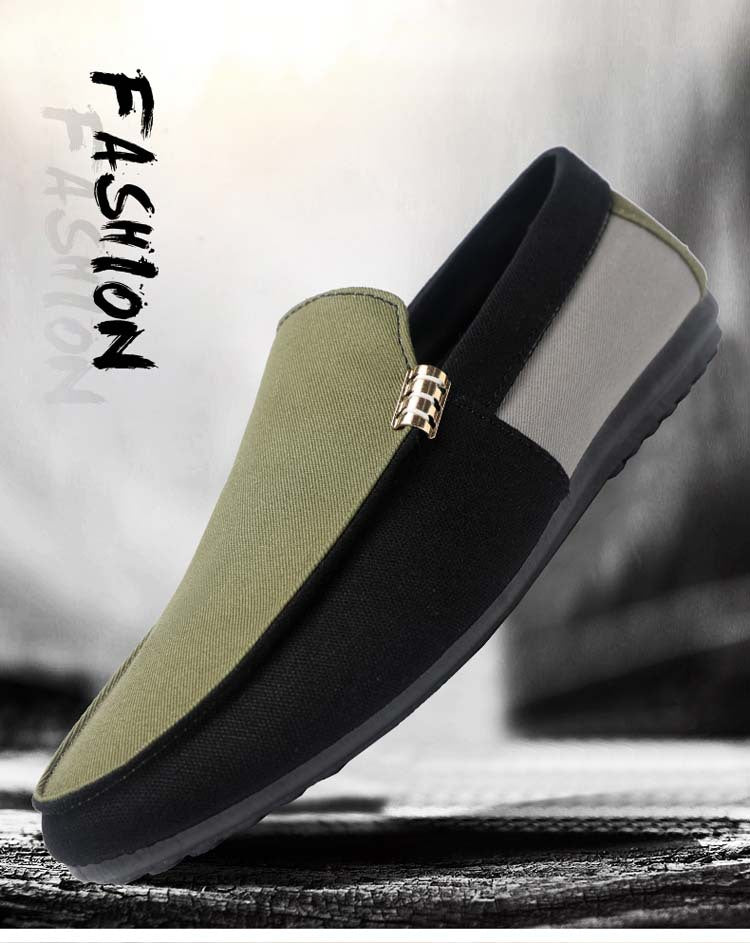 Spring/summer casual sneakers, trendy loafers, men's slip-ons, moccasins, one-step shoes, men's foot