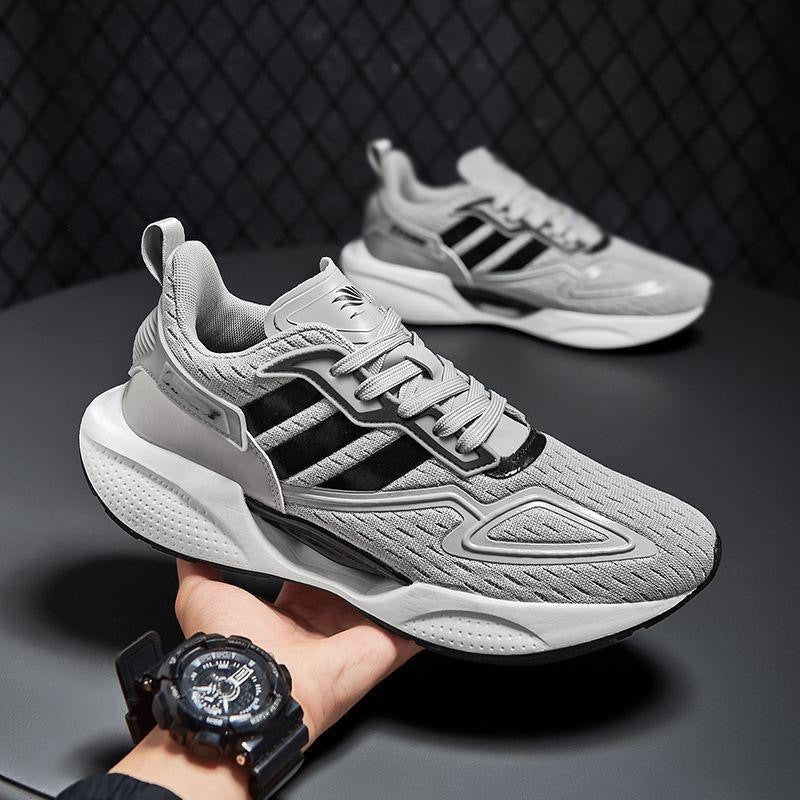 High school entrance exam shoes - plus size running shoes for men and women - lightweight, shock-absorbing, breathable white sneakers for teenagers and junior high school students