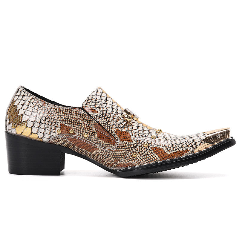 Men's Leather Casual Shoes – Pointed Toe, Business – Style 11