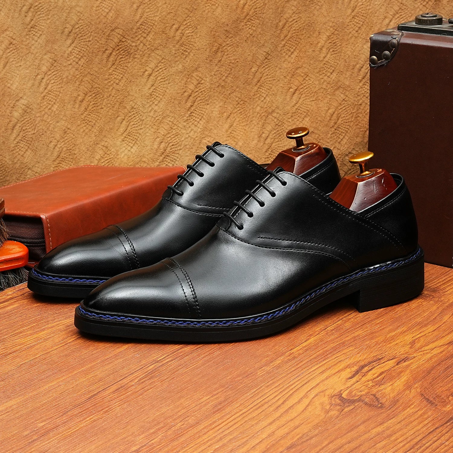 Men's Genuine Leather Oxford Shoes, Business, Formal
