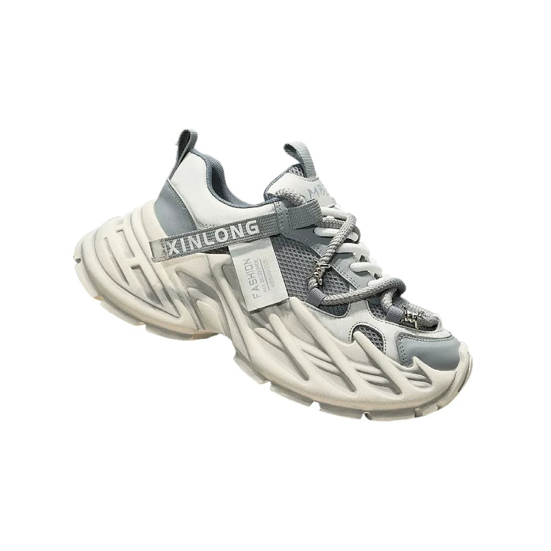 Men's Height-Increasing Platform Breathable Retro Chunky Dad Sneakers 2026 Summer New