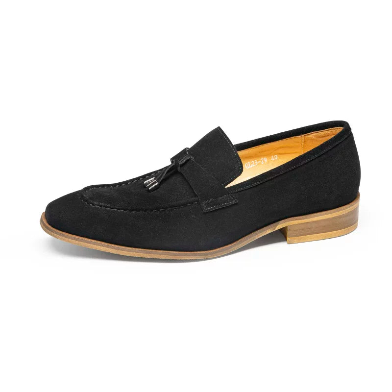 Men's Genuine Leather Loafers, Breathable, Slip-On