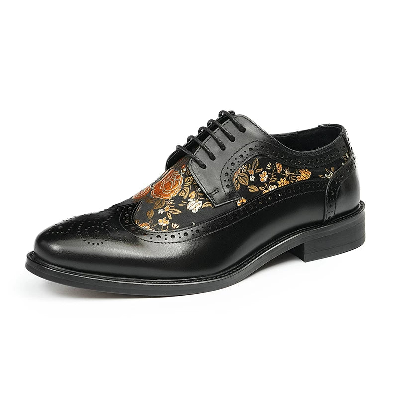 Men's Genuine Leather Derby Shoes, Business, Formal