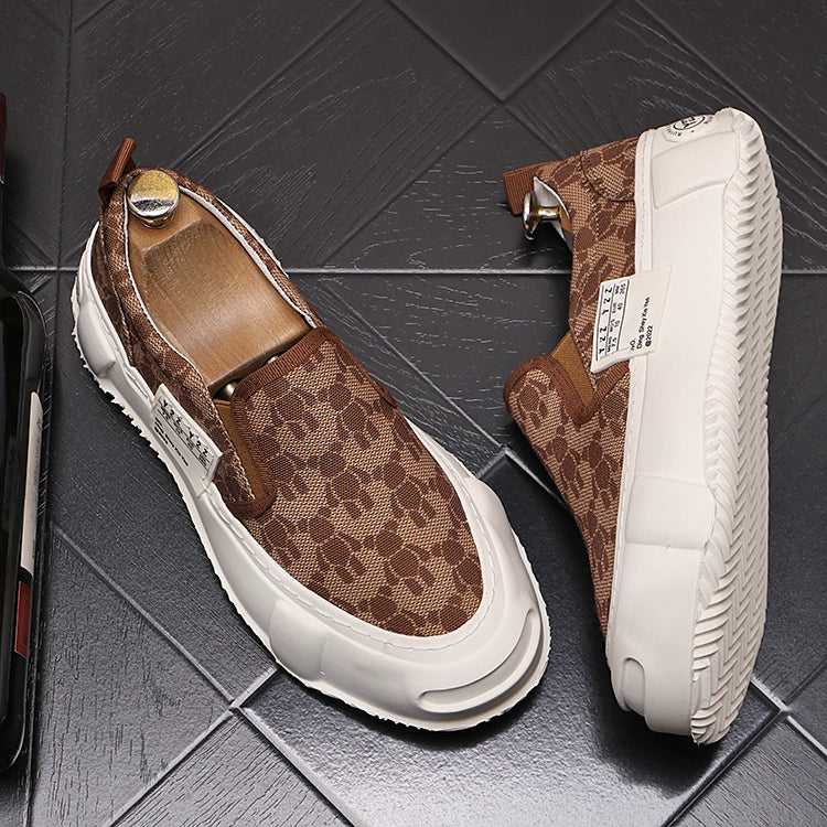 Loafers, men's fashion slip-ons, slip-ons, casual shoes, thick-sole, heightened, breathable, summer men's shoes, men's single shoes