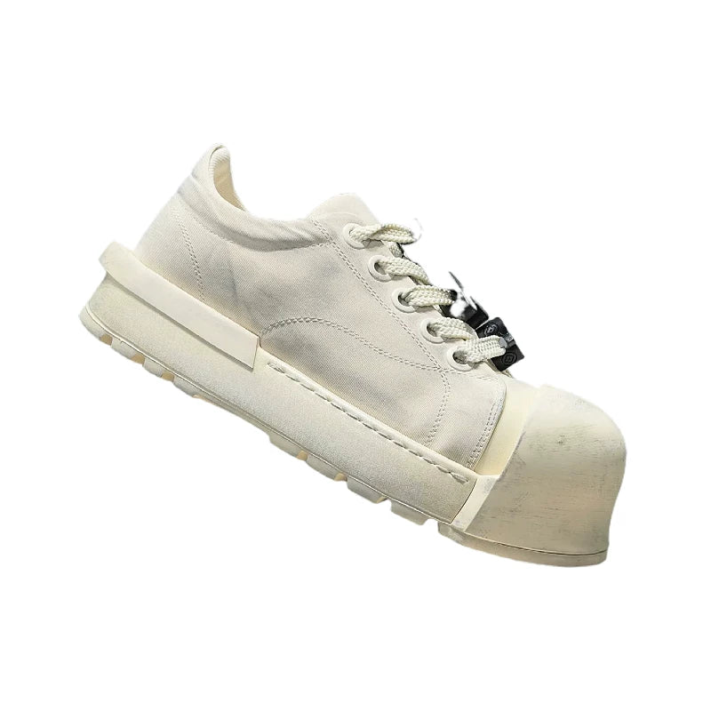 Men's Height-Increasing Platform Low-Top Retro Big-Toe Skate Shoes Summer