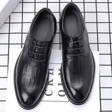 2026 new men's leather dress shoes - business formal, summer breathable, korean style, british style