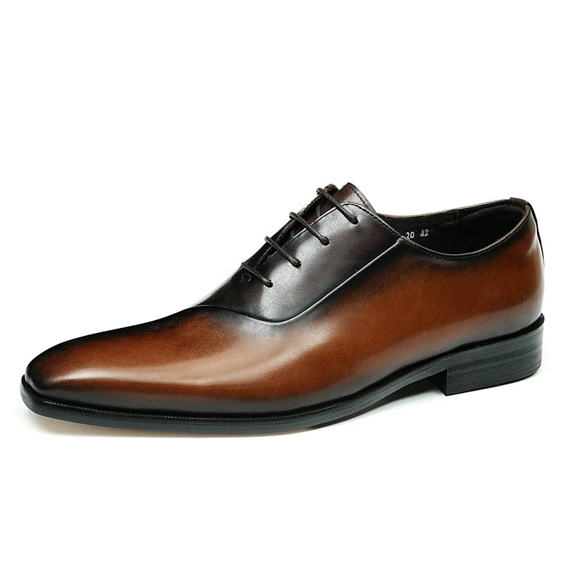 Men's Genuine Leather Oxford Shoes, British Style, Business