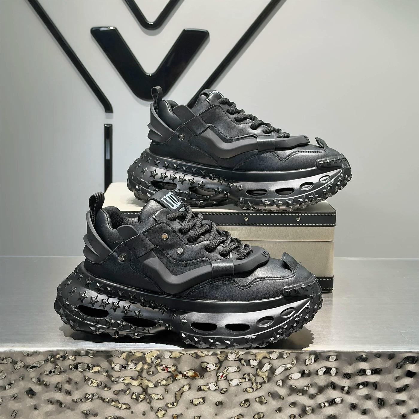 Men's Height-Increasing Platform Breathable Chunky Dad Sneakers 2026 Summer New