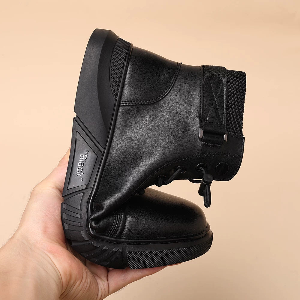 Men's Martin Boots, Height Increasing, Soft Sole