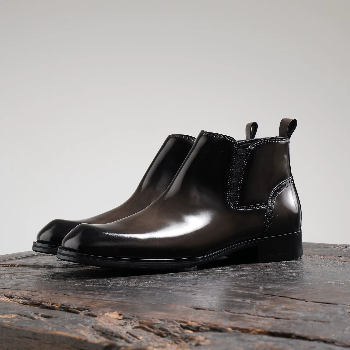 Men's Martin Boots, Square Toe, British Style