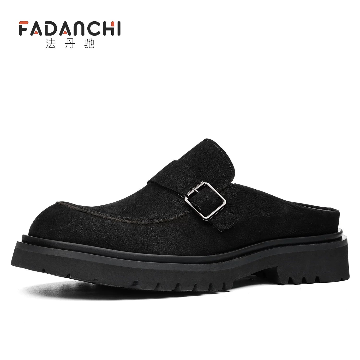 Men's Genuine Leather Loafers, Height Increasing, Thick Sole