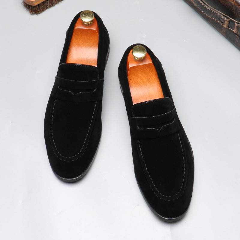 206-2 Solid color loafers British versatile loafers one-pedal casual beanie shoes cross-border 5