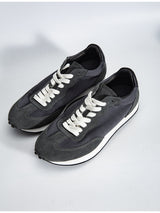 Gray feather argan shoes european station spring and summer new arrival soft breathable leather sports shoes handmade retrocasual board shoes