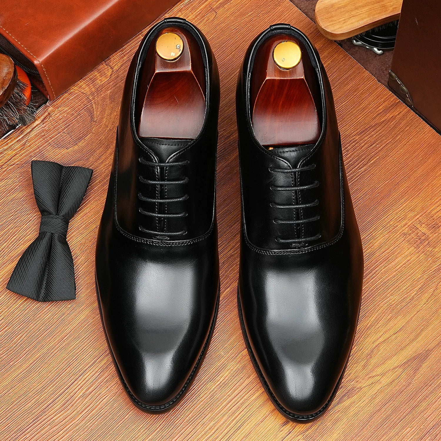 Men's Genuine Leather Oxford Shoes, Height Increasing, Business