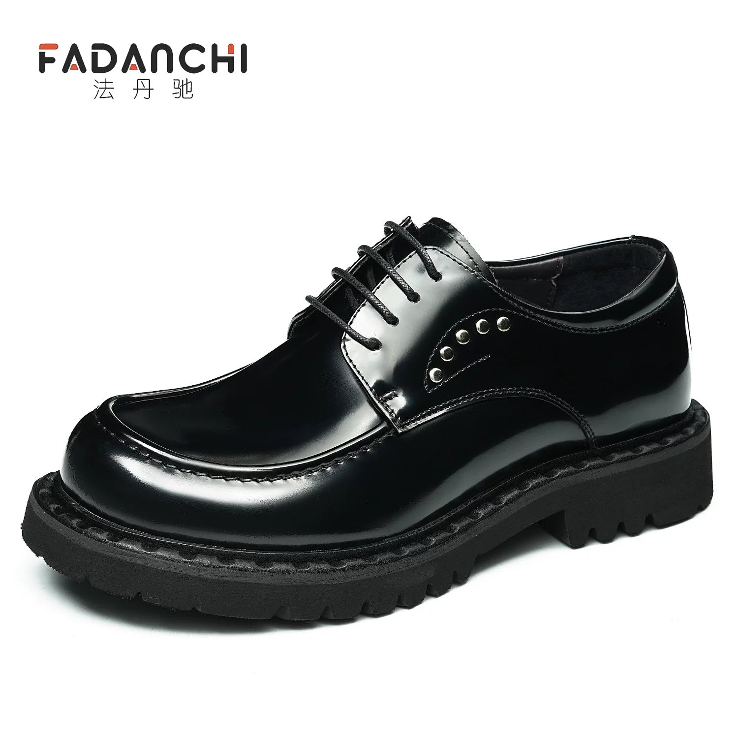 Men's Derby Shoes, Glossy, Business