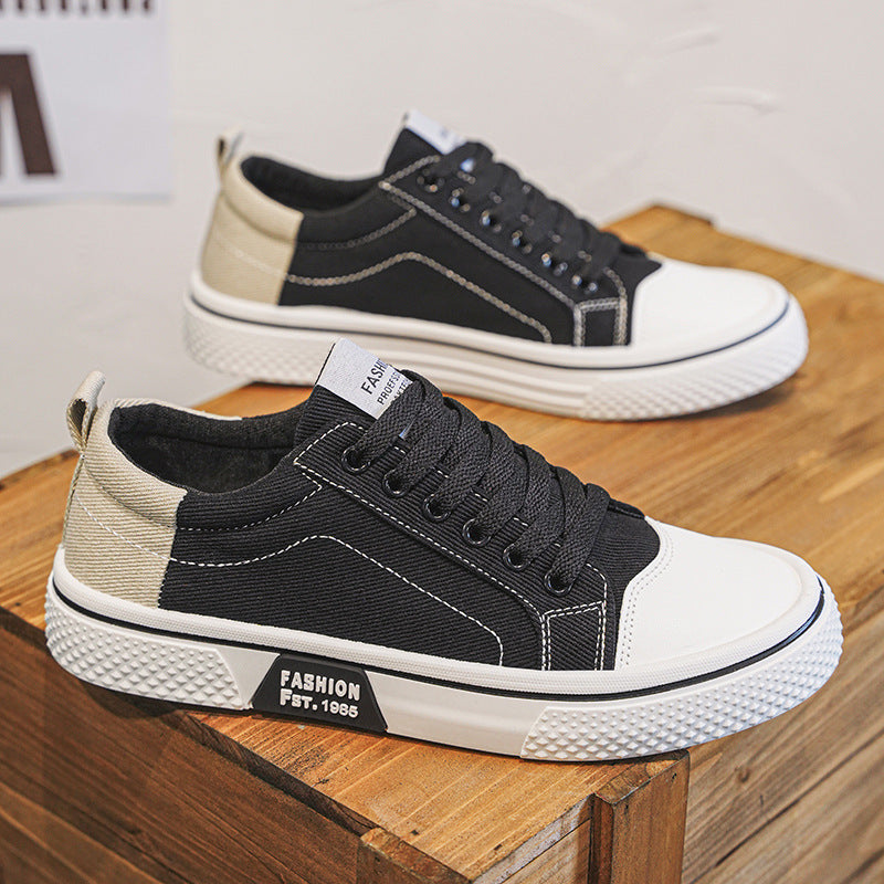2026 spring/autumn canvas shoes: new breathable, versatile skate shoes for men - soft sole, casual, trendy, and stylish canvas sneakers