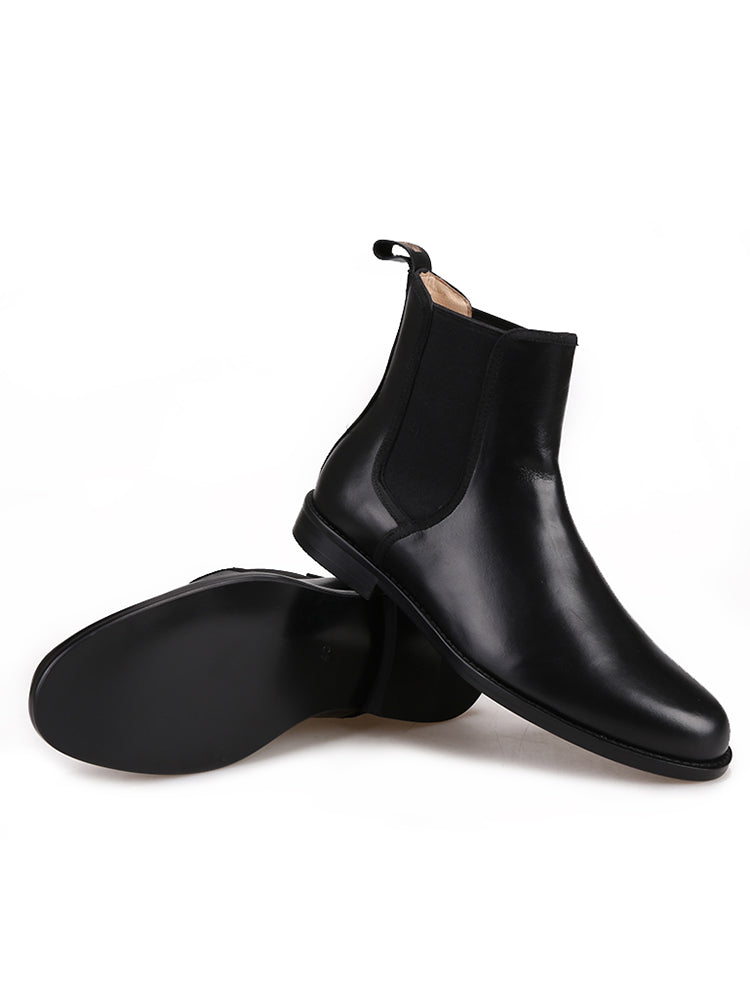 Men's Italian cowhide Chelsea boots, men's shoes, winter short boots, classic handmade casual leather boots, British trendy boots