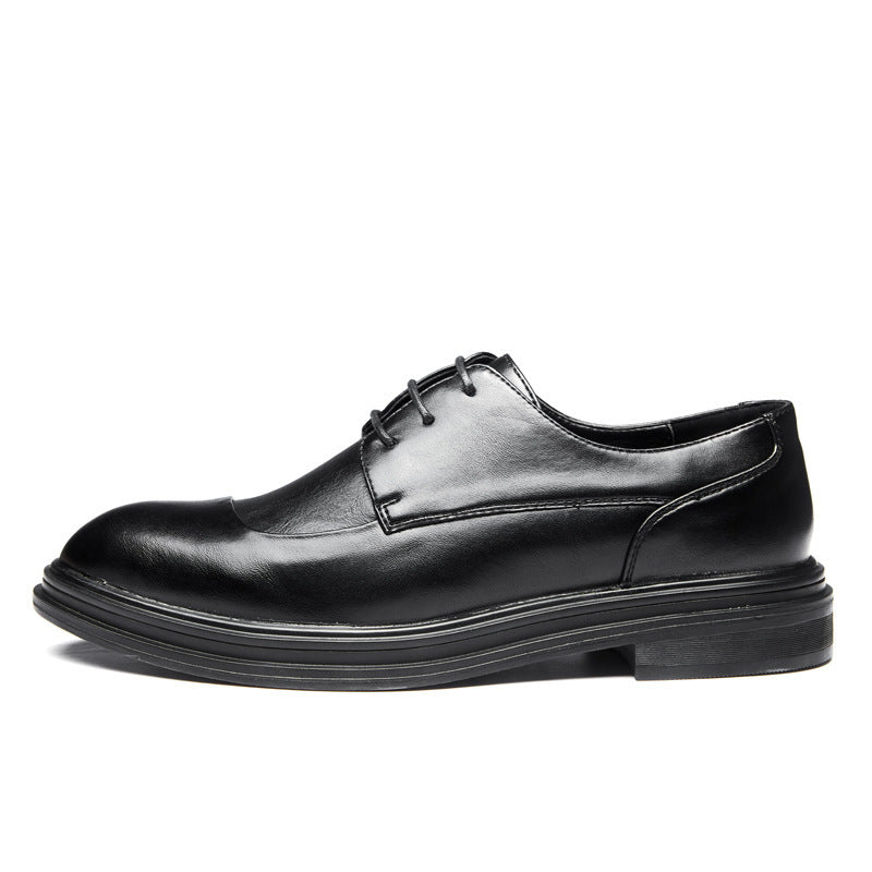 New men's pointed-toe leather shoes - korean style, trendy formal & business casual, plus size, brit