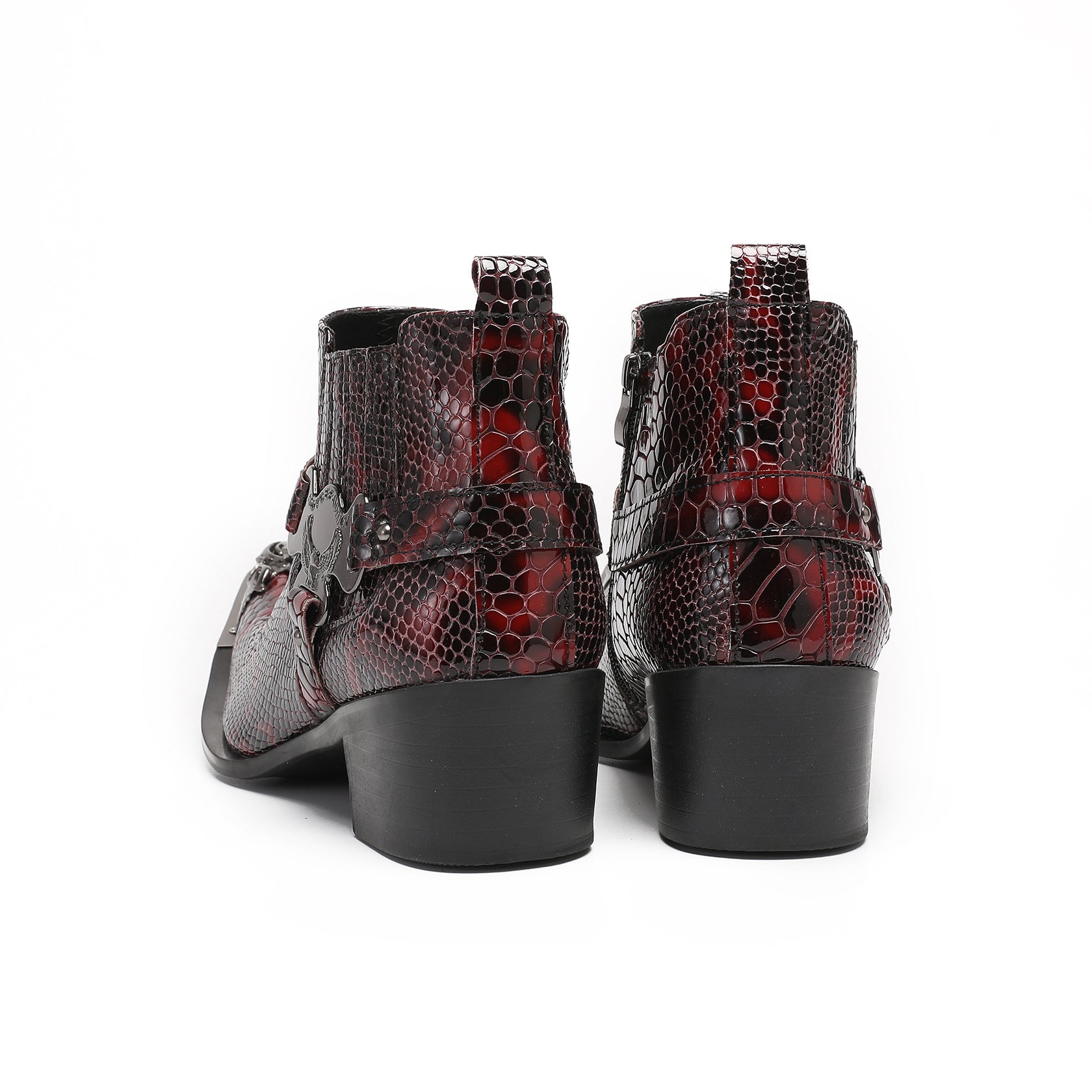 Men's Leather Chelsea Boots – Pointed Toe, British Style – Style 28