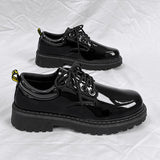 Glossy leather shoes for men, formal business british derby shoes, autum big toe casualtrendy shoes,
