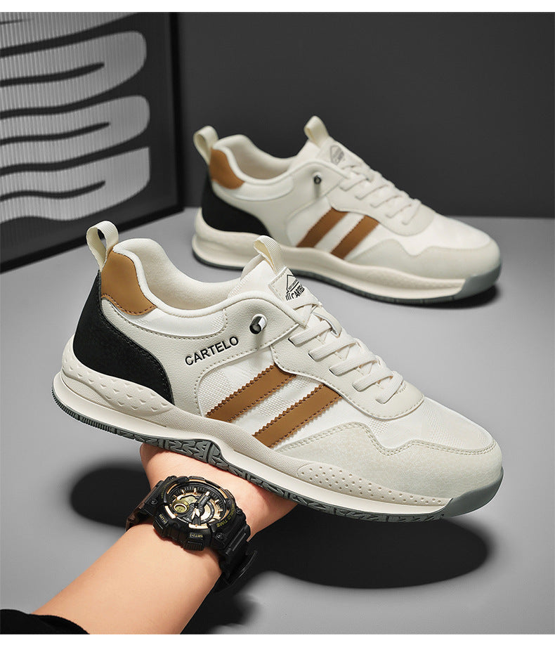 Men's shoes 2026 new spring retro versatile skate shoes ice silk breathable athletic casual agnès b. training dad shoes trendy sneakers