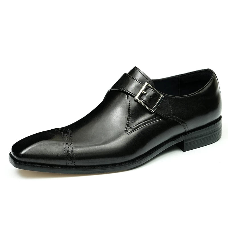 Men's Genuine Leather Leather Shoes, British Style, Business